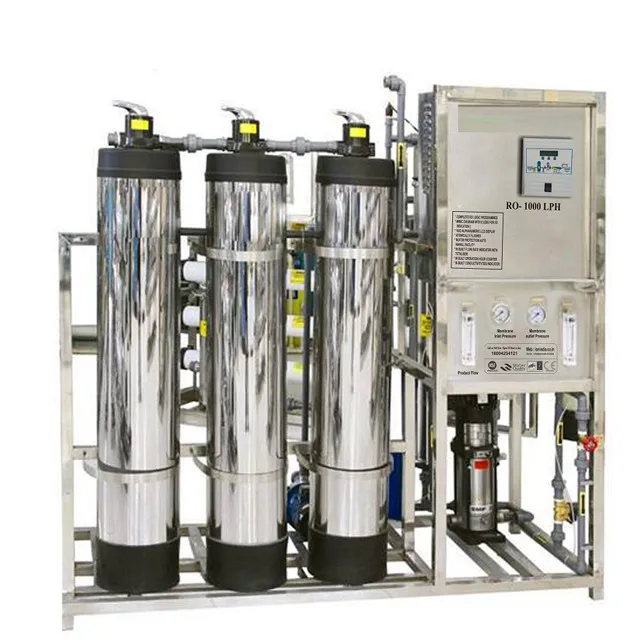 RO Water Purifier Plant 500LPH Stainless Steel 304/316 PLC Pump High Efficiency Reverse Osmosis Water Filter System