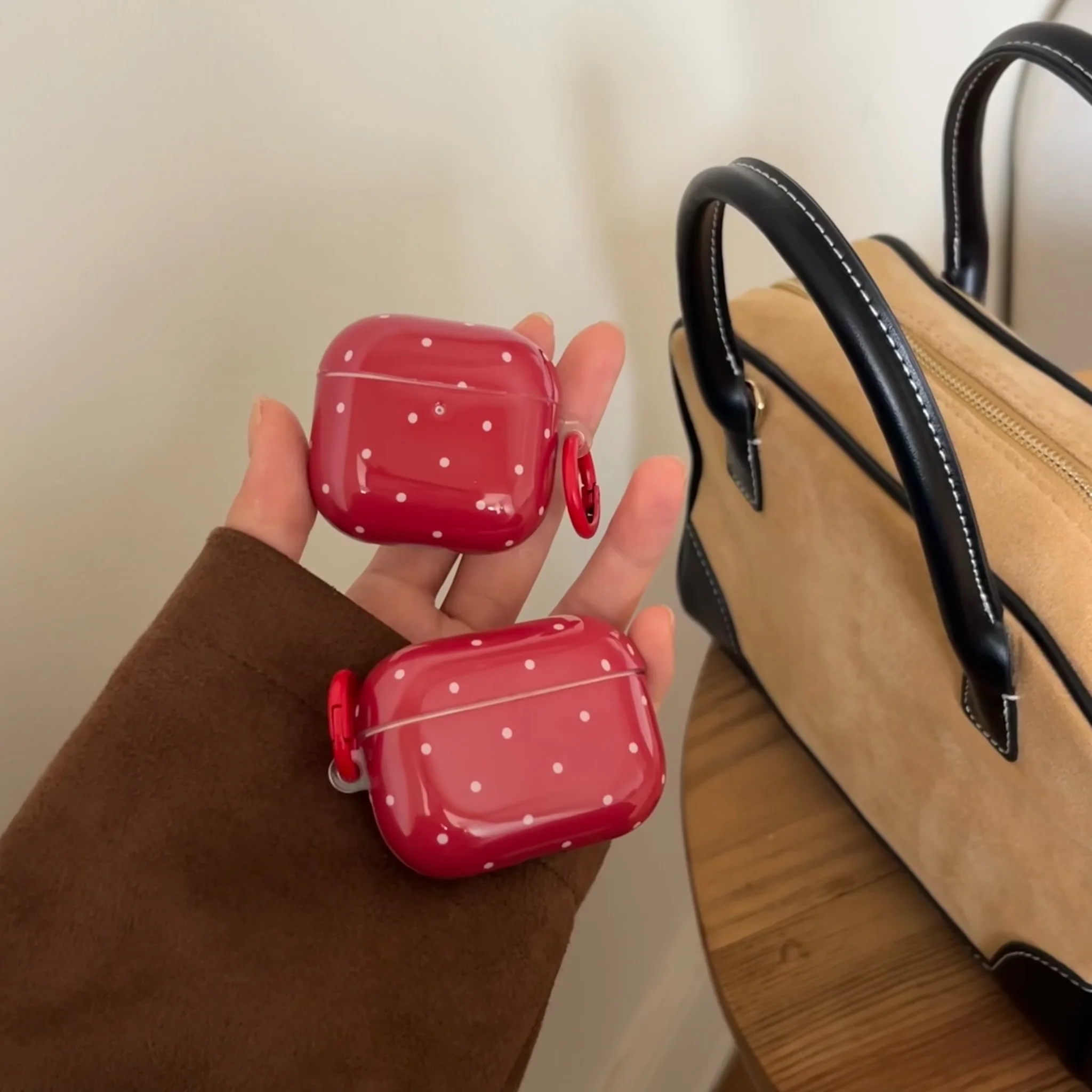 Dark Red Polka Dot … - image