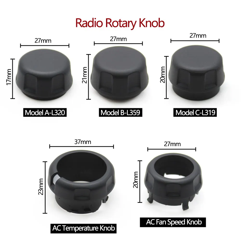 Auto-Konsolen-Drehknopf für Lautstärke, Klimaanlage und Temperatur, Radio-Drehregler für Land Rover Range Rover Sport L320 Discovery 3 L319 Freelander 2 – Detail 2