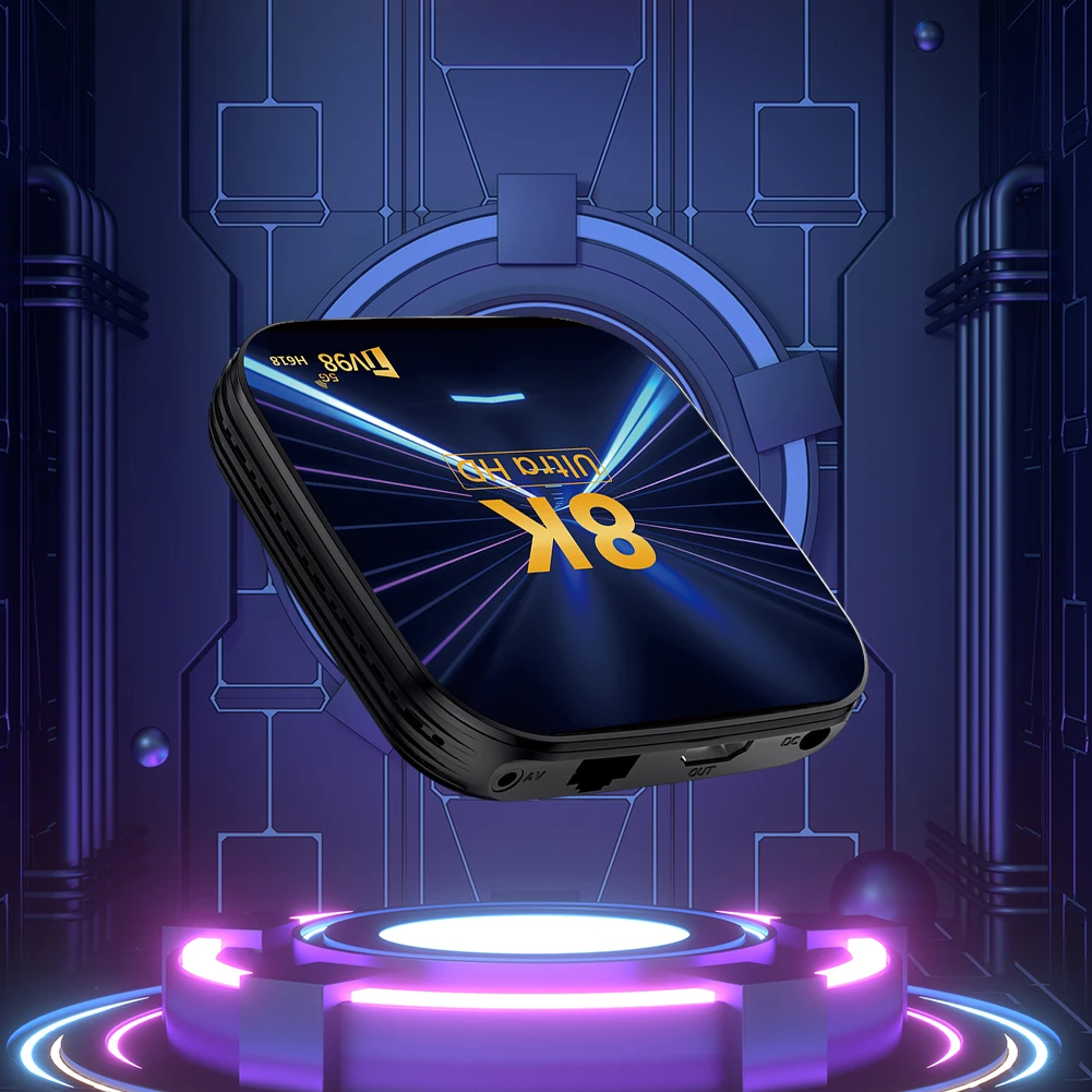 Android 14 Smart TV Box 8K HD Медиаплеер Телеприставка Android Box с пультом дистанционного управления