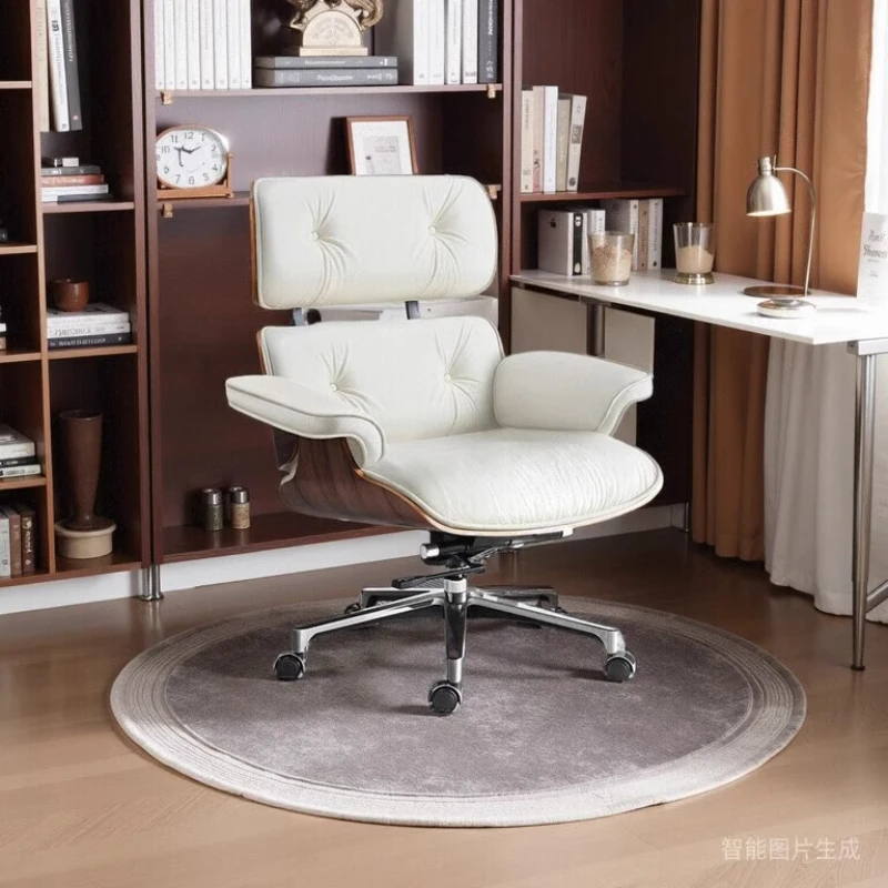 

Luxury Leather Office Chair Ergonomic Durable Hight End Meditation Gaming Chair Rotatable Breathability Bureau Meuble Furniture