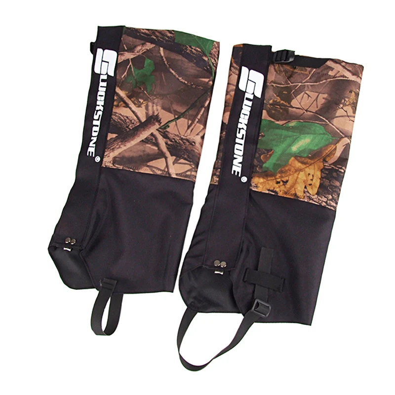 Oxford Cloth 210T Polyester Taffeta Lining Outdoor Mountaineering Waterproof Wear-resistant Camouflage Snake Gaiters