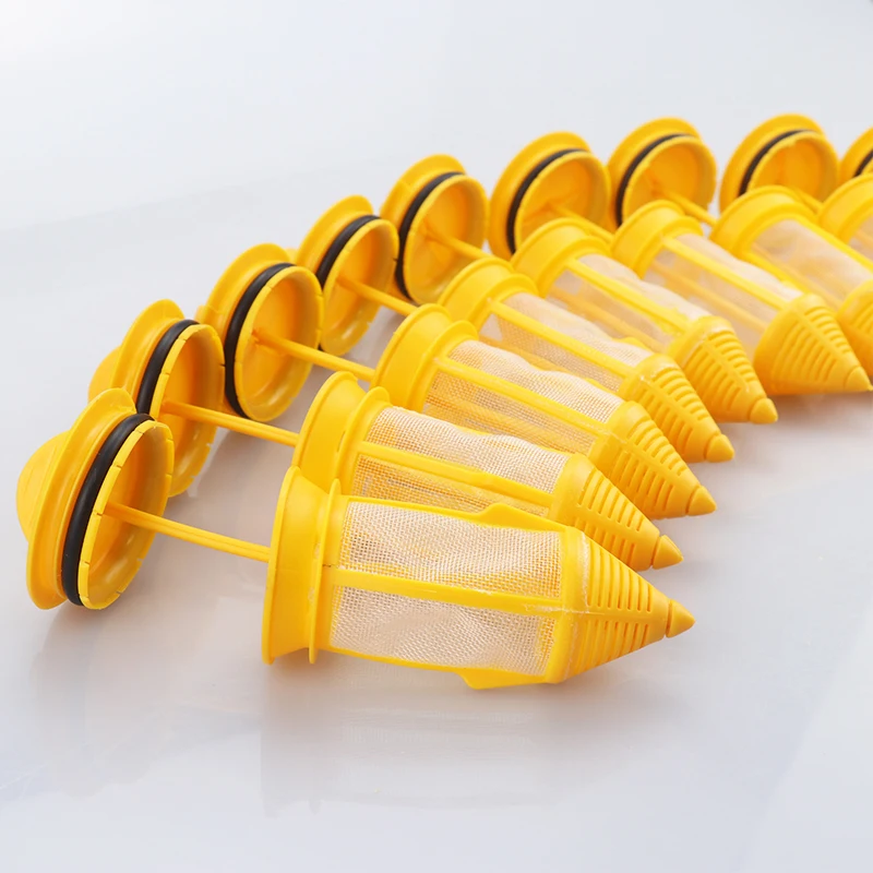 

10 шт. Зубоврачебные фильтры для сильного/слабого всасывания, желтые клапанные фильтры, фильтры для стоматологической воды, запасные части и аксессуары для стоматологических кресел