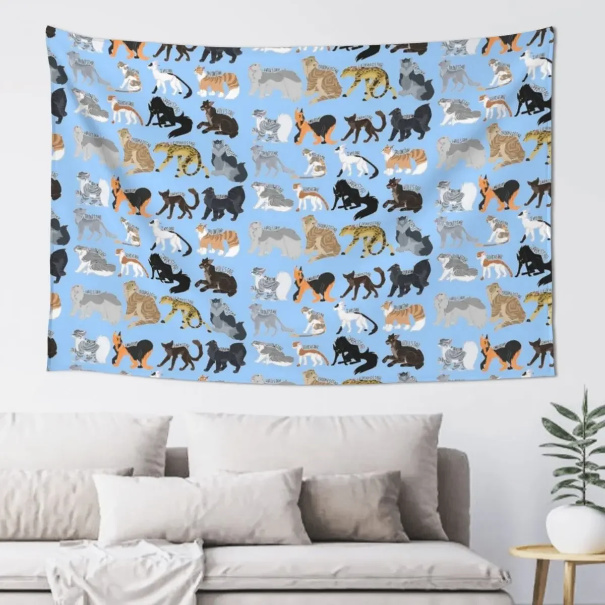 Every Riverclan Leader Ever Tapestry Wall Tapestries Room Decoration Accessories Tapestry