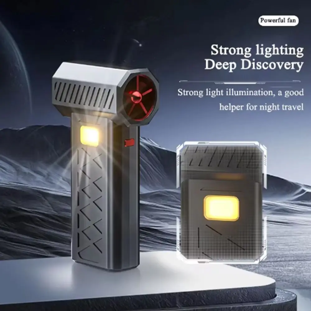 130000 RPM 터보 폭력 팬 디지털 디스플레이 브러시리스 모터 강력한 공기 송풍기 LED 조명으로 6 속도 조절 가능