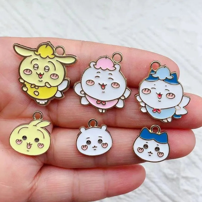 10pcs Enamel Cartoon Characters Pendant Alloy Dripping Oil DIY Pendant Charms For Bracelet Making