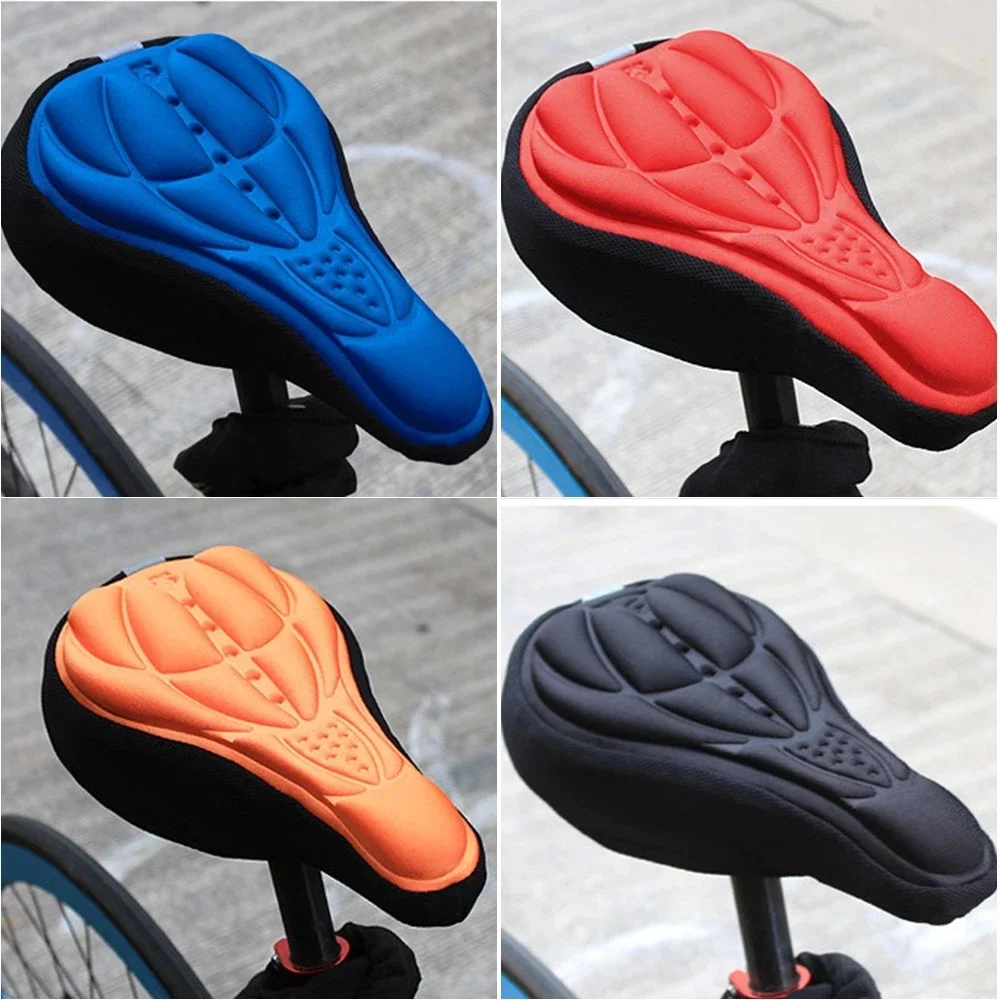 Soft 3d Padded Cycling Bicycle MTB Bike saddle Seat Cover Cushion Sponge Foam Comfortable saddles Mat Cushion Bicycle Accessory