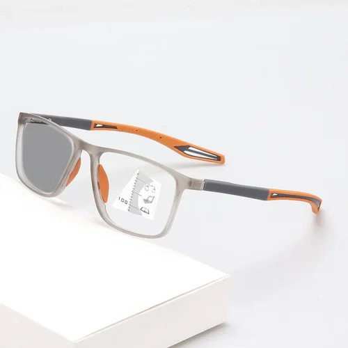 Imagen 2 del producto Gafas de lectura multifocales fotocromáticas, gafas para presbicia con luz azul, gafas para deportes al aire libre, gafas con dioptrías ultraligeras Unisex
