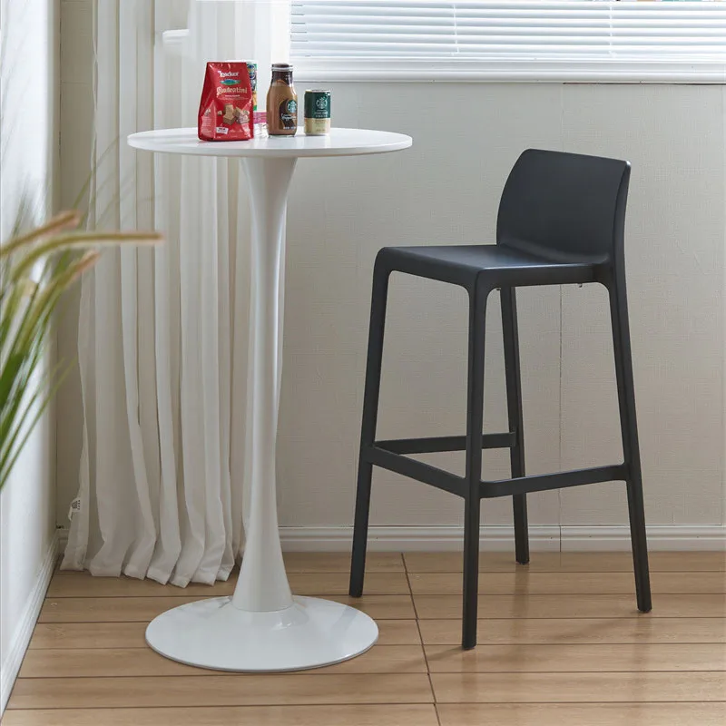 Plastic Chairs Nordic Furniture Counter Chair Gamer Comfortable Bar Stools Kitchen Backrest Beauty Modern Designer Cadeira