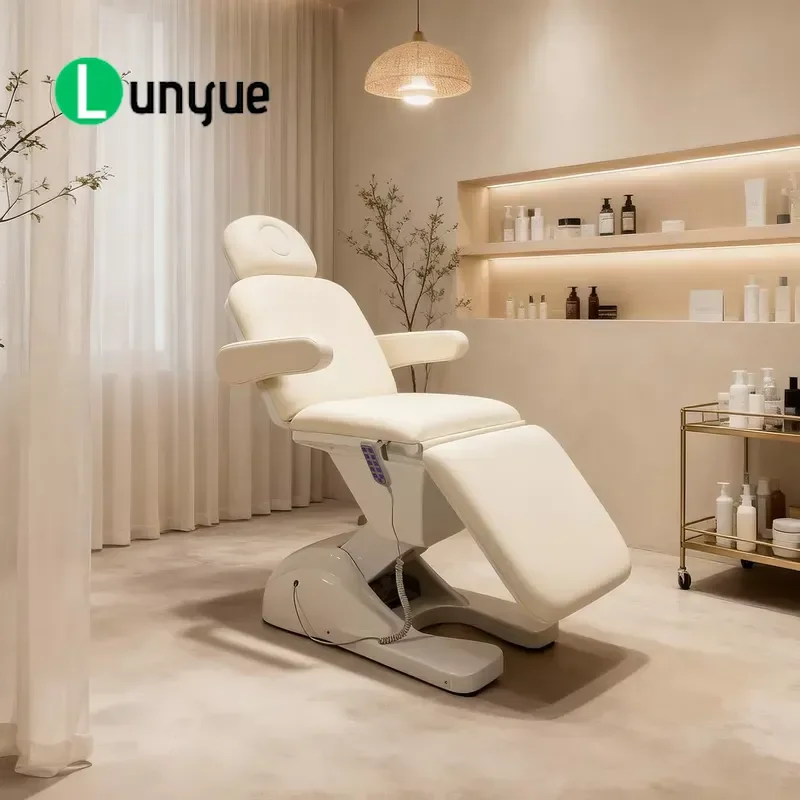 Professional Multi-Motor Electric Leather Facial Bed Modern Foldable Beauty Chair for Spa Home Luxury Comfortable