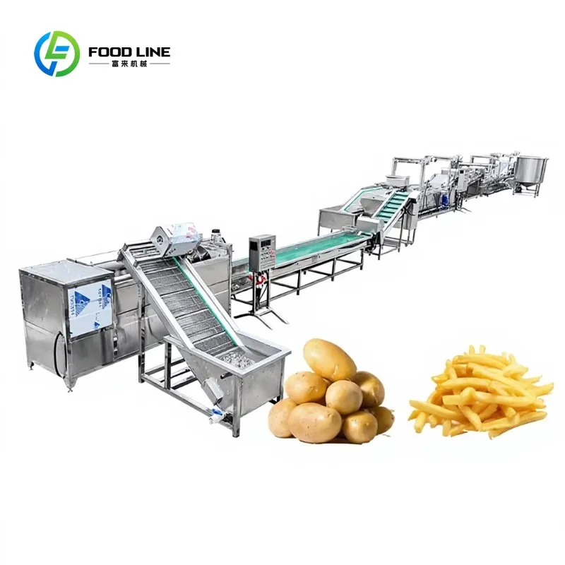 Customized French Fries Oil-frying Production Line, Frozen French Fries Production Line, High Capacity