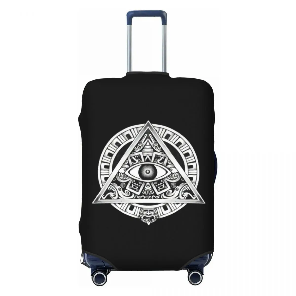 

Чехол для багажа с древним символом Illuminati, эластичный защитный чехол для чемодана, подходит для чемоданов 18-32 дюймов