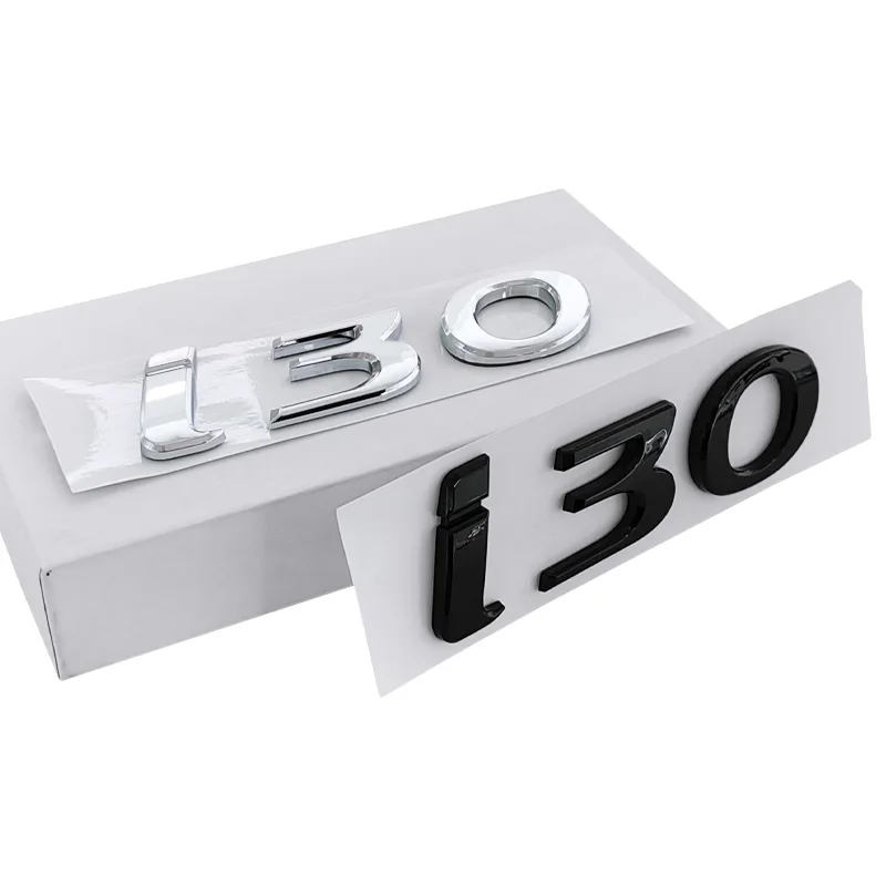 ثلاثية الأبعاد ABS كروم أسود شعار i30 شعار رسائل لوحة ملصق مائي شارة صندوق السيارة لملحقات ملصق i30