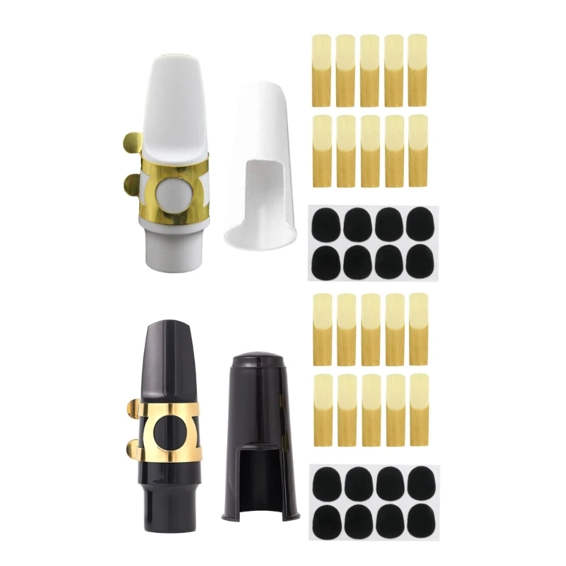 

Sax Ligature Fastener with Alto Tenors Saxphone Clarinet Mouthpiece Clip Set