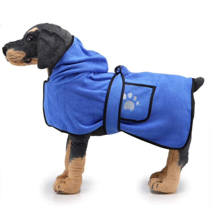 

Super Fast Dry Bathrobe for Pet, Bath Robe, Drying Coat, Absorbent Towel for Large Medium and Small Dog