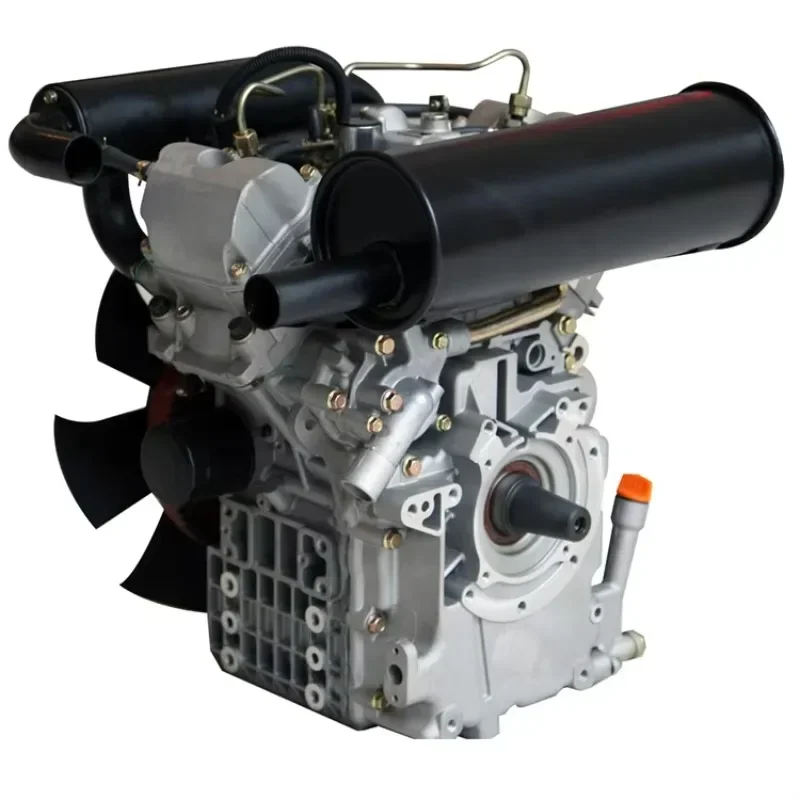 PME2V80  two cylinder water cooled V-Twin 16HP-19HP 4-stroke electric machinery diese engine