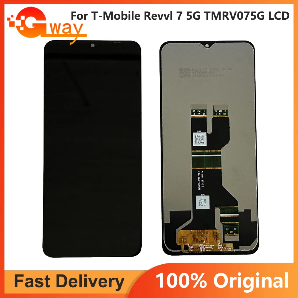 

6,58 "ЖК-дисплей для T-Mobile Revvl 7 5G TMRV07 5G Замена для T-Mobile Revvl 7 кодирующий преобразователь сенсорного экрана в сборе LCD