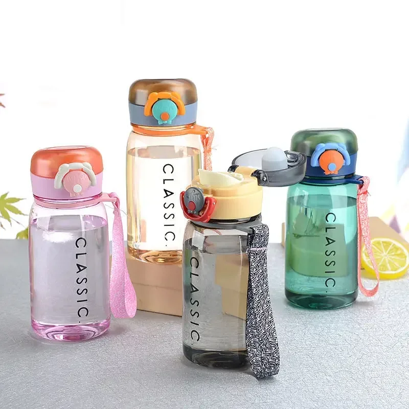 400 ml Sport Wasser Flasche Outdoor Wasser Flasche Mit Seil Kunststoff Tragbare Wasser Tasse Dink Camping Fahrrad Flasche Meine Trinken flasche
