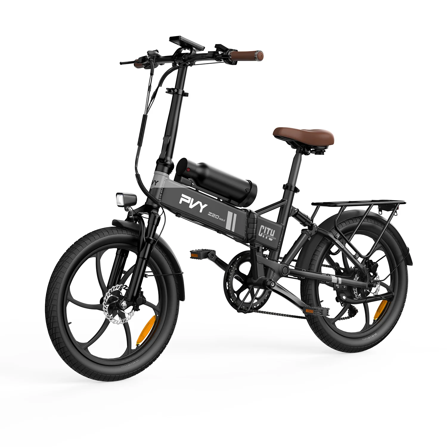 Vélo électrique PVY Z20MAX, article essentiel pour les trajets quotidiens, moteur 250W, cadre en alliage d'aluminium, batterie 36V15AH, pneus de 20 pouces