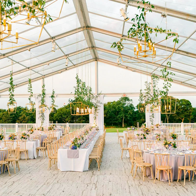 Custom Transparent PVC Cover Aluminum Wedding Party Tent Windproof Outdoor Marquee for Events on Sale