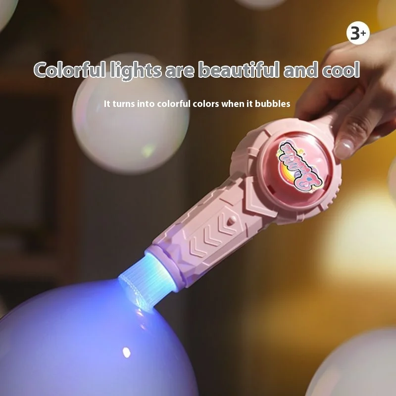 Smog Bubble Machine With Portable Bubble Blower Includes Bubble Water Bottles Children's Birthday Gifts Outdoor Entertainment