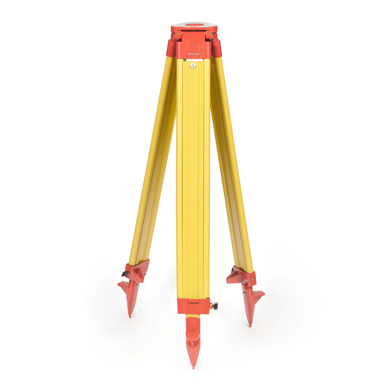 JM-1A Surveying Wooden Instrument Tripod For Total Station With Screw-Clamp Flat Head Type (Triangle)