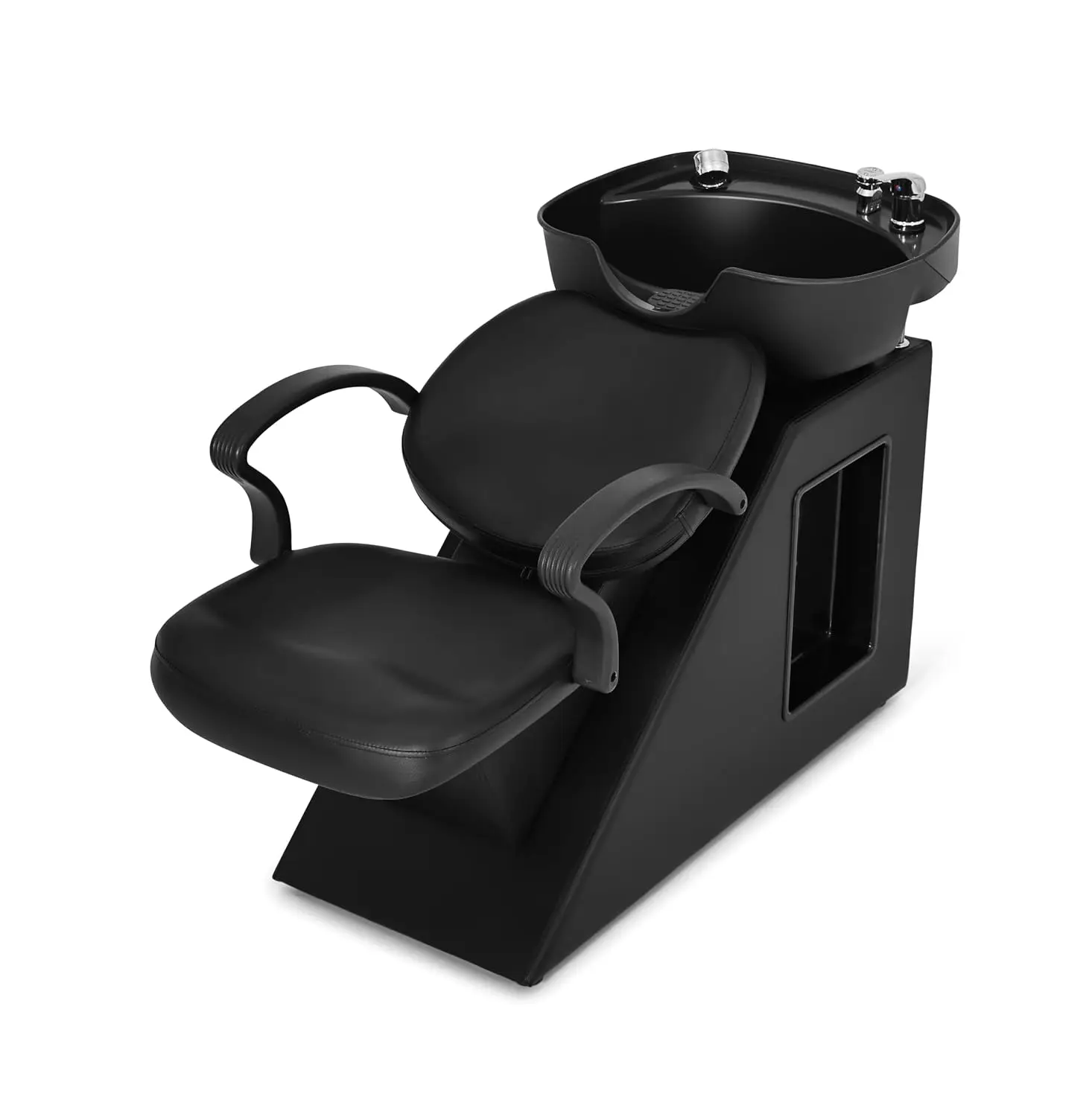 Backwash Barber Chair with ABS Plastic Shampoo Bowl Shampoo Chair Hair Washing Station Salon Equipment