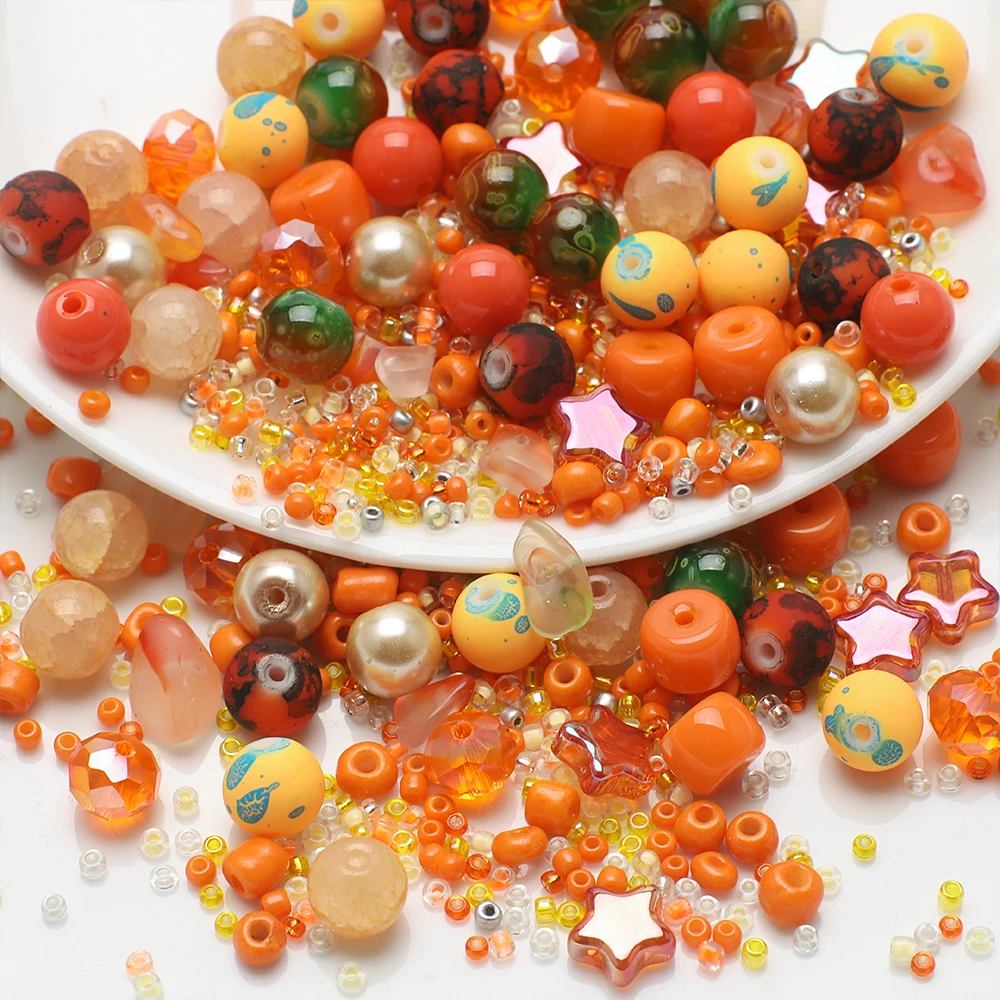 40g Mixed Shape Mutil Size Crystal Glass Loose Irregular Beads For DIY Making Charms Earing Necklace Jewelry Accessories