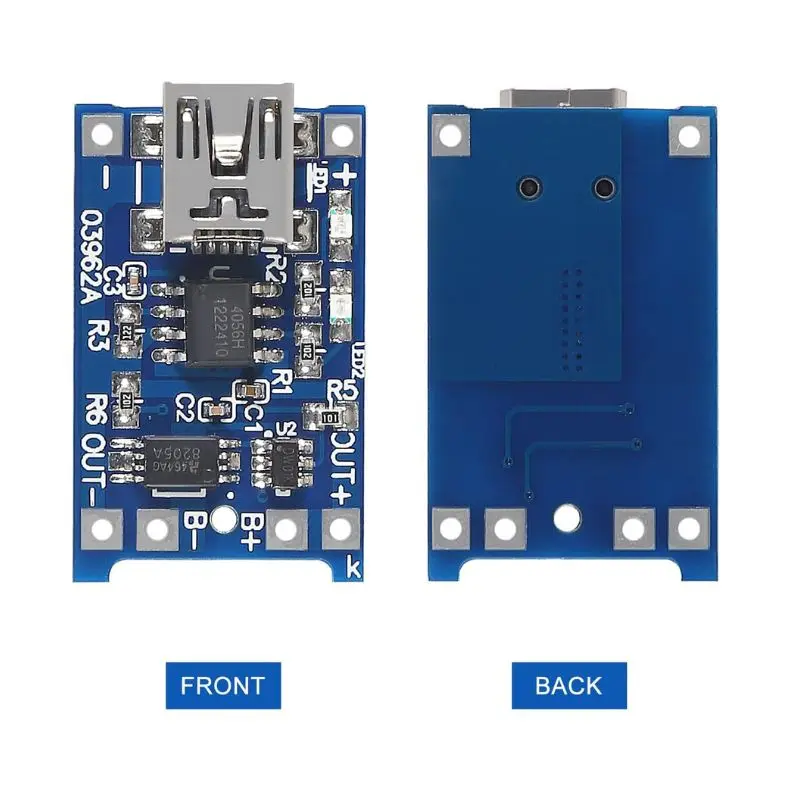 TP4056 Type-C Micro Mini USB  5V 1A 18650 Li-ion Battery Charger Module Charging Board With/Without Protection Function