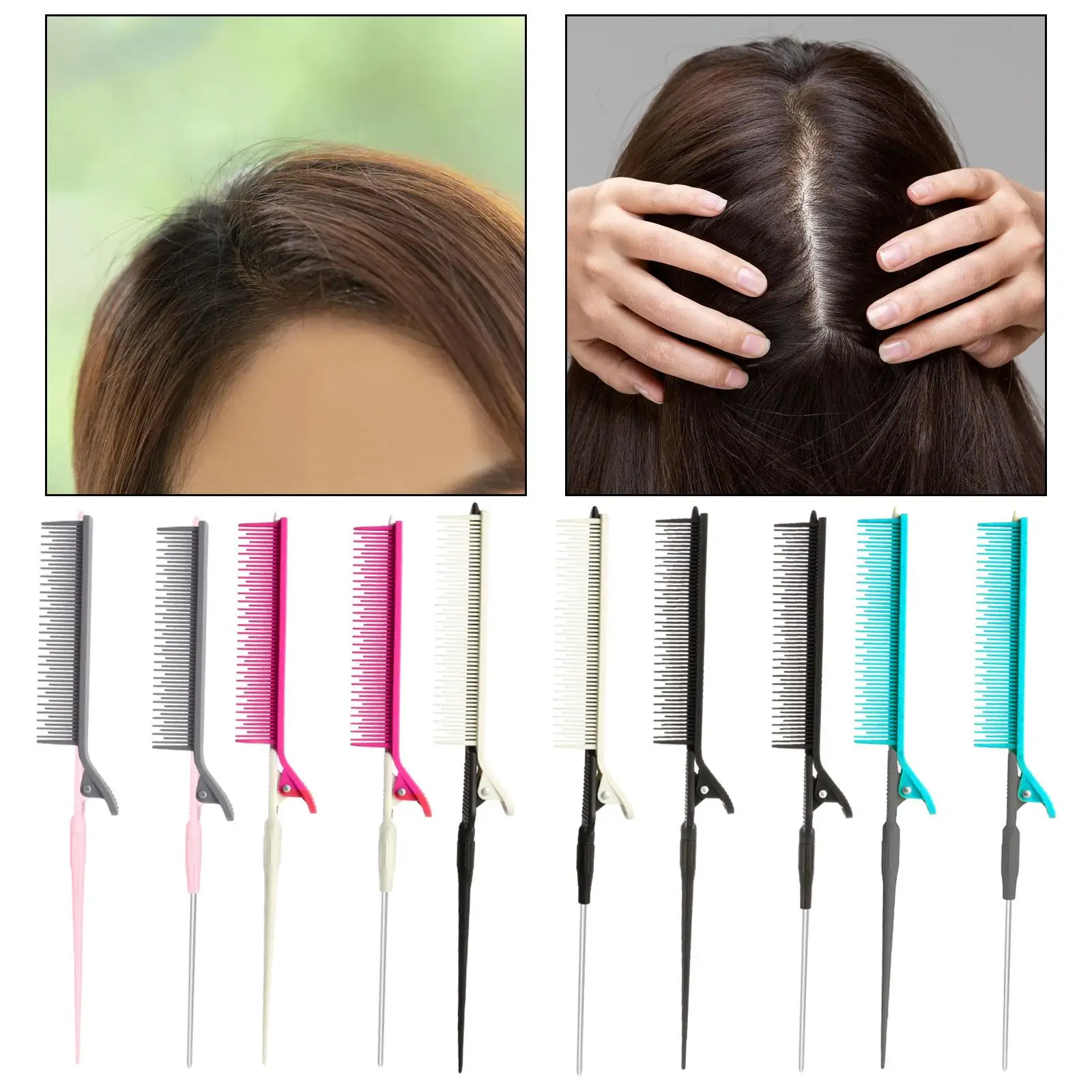 Teasing Clip Comb Highlighting Comb for Hair Perfection Trimming Dyeing