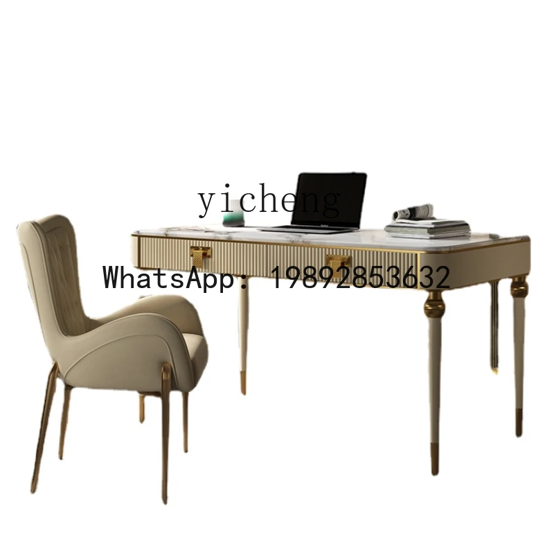 

Роскошный учебный стол, мраморная каменная плита, высококачественный современный модный офисный стол для домашнего использования