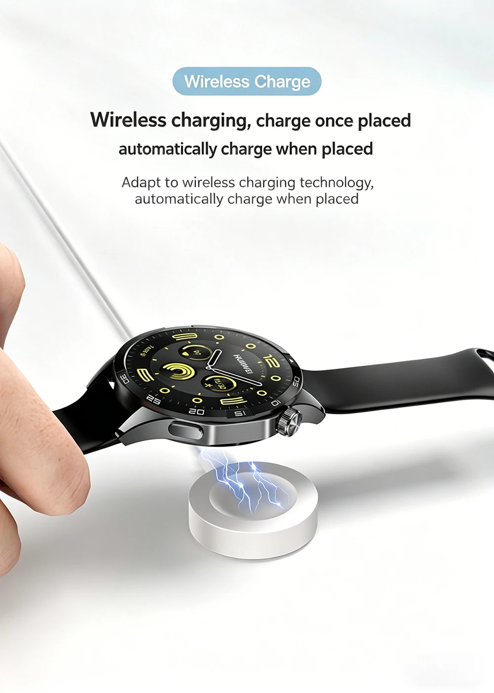 Ladegerät für Huawei Watch, kompatibel mit Huawei GT3, GT6, GT5, GT4 Pro, Buds Ultimate, Cyber Charger, für Huawei Watch 5, 4, 3, magnetische Ladestation – Detail 5