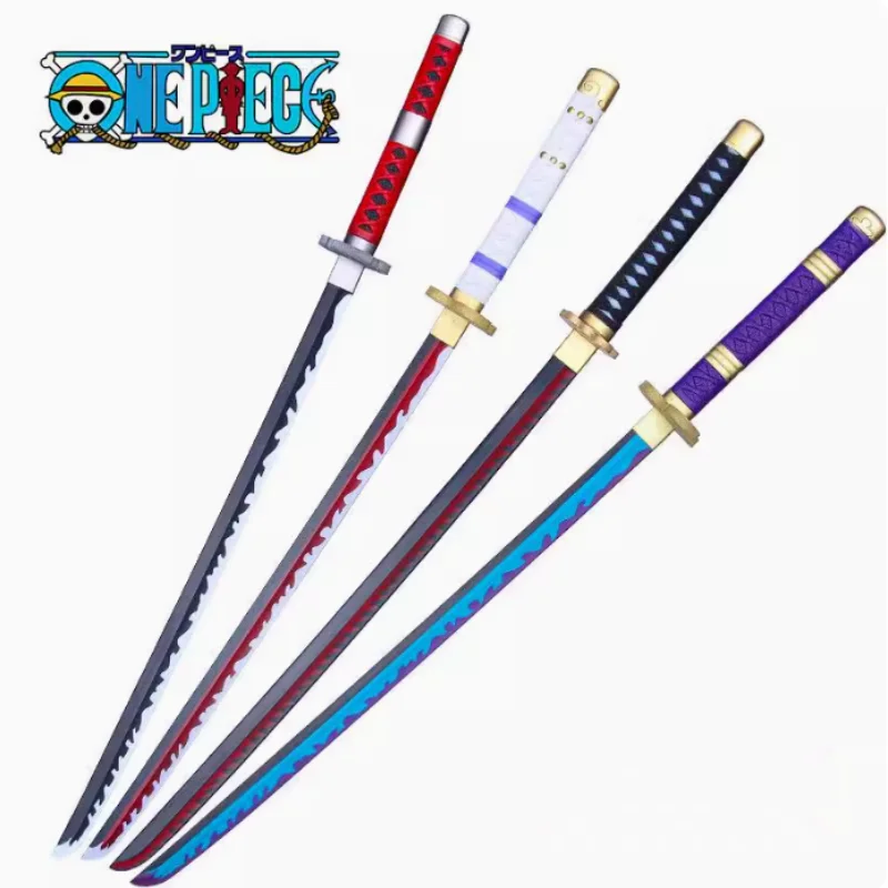 Anime 72cm Cosplay Roronoa Zoro Katana Sword PU Wado Ichimonji Sword Aki Mizu Samurai Weapon Party boy Gifts Role Playing model