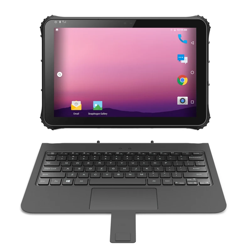 Rugged 12.2'' Android 11 OS Tablets PC Industrial Tablet Computer with Detachable keyboard RS232 RJ45 RS485 Android Tablets PC