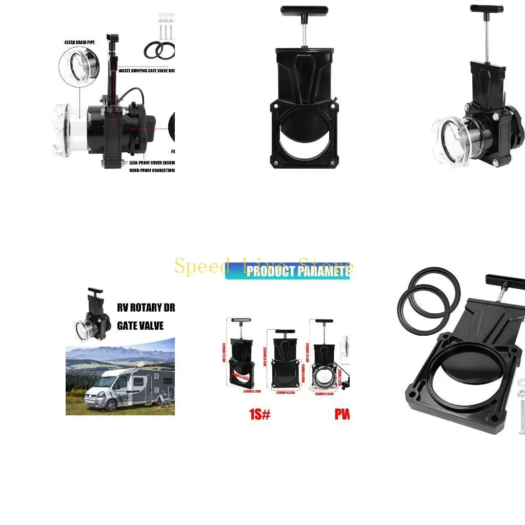 547C Upgrades Travel Trailer Waste Gate Valves Motorhome Waste Gate Sturdy Material Campervan Drainage Valves for Smooth Waste