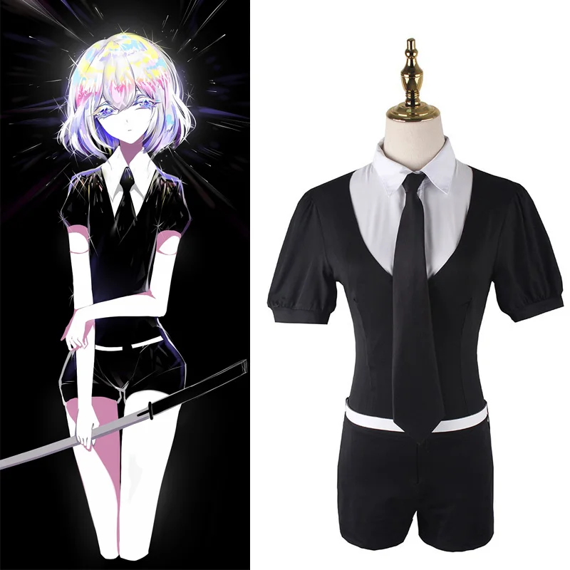 Anime Land Van De Glanzende Cosplay Fosfophylliet Bort Antarcticiet Kleding Cosplay Pruik Jumpsuit Outfit Uniform Riem