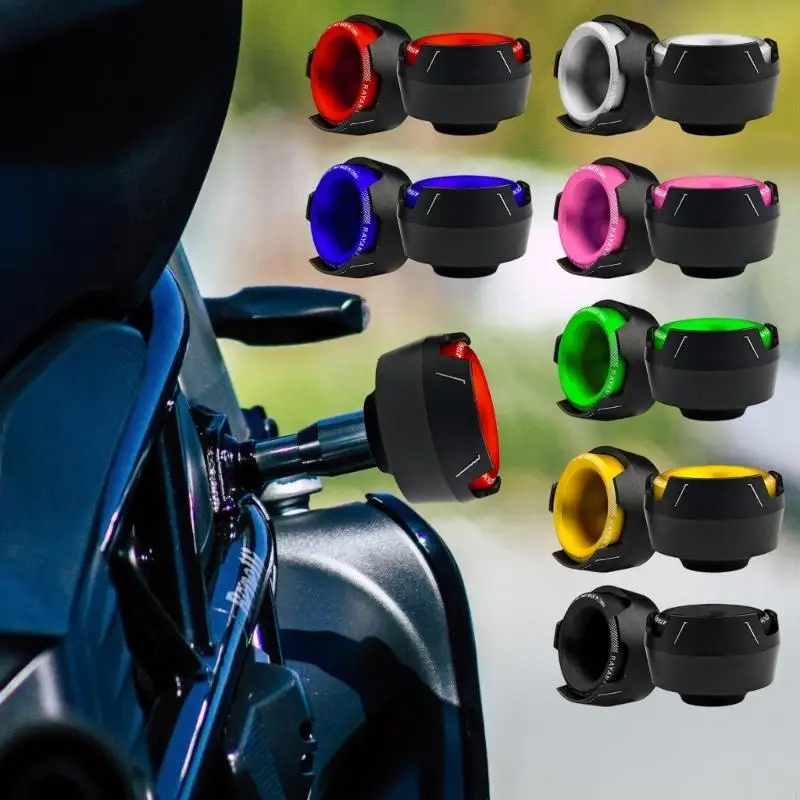 Universal Motorcycle Fork Protectors Reinforced Metal Construction For Enhanced Stability And Safety On Various Models X37F