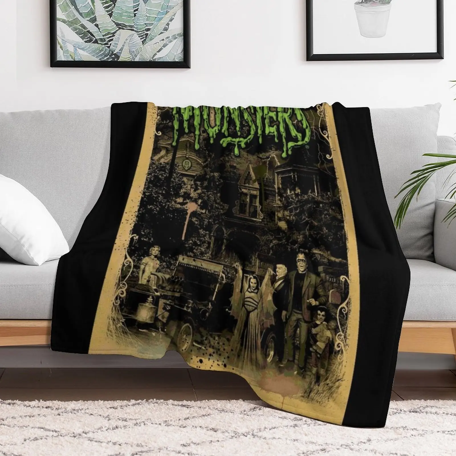 THE MUNSTERS Throw Blanket