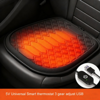 5V Universal Heated Car Seat Cushion Cover 3 Gear Adjustable Temperature Winter Car Seat Heating Pad for car Office home