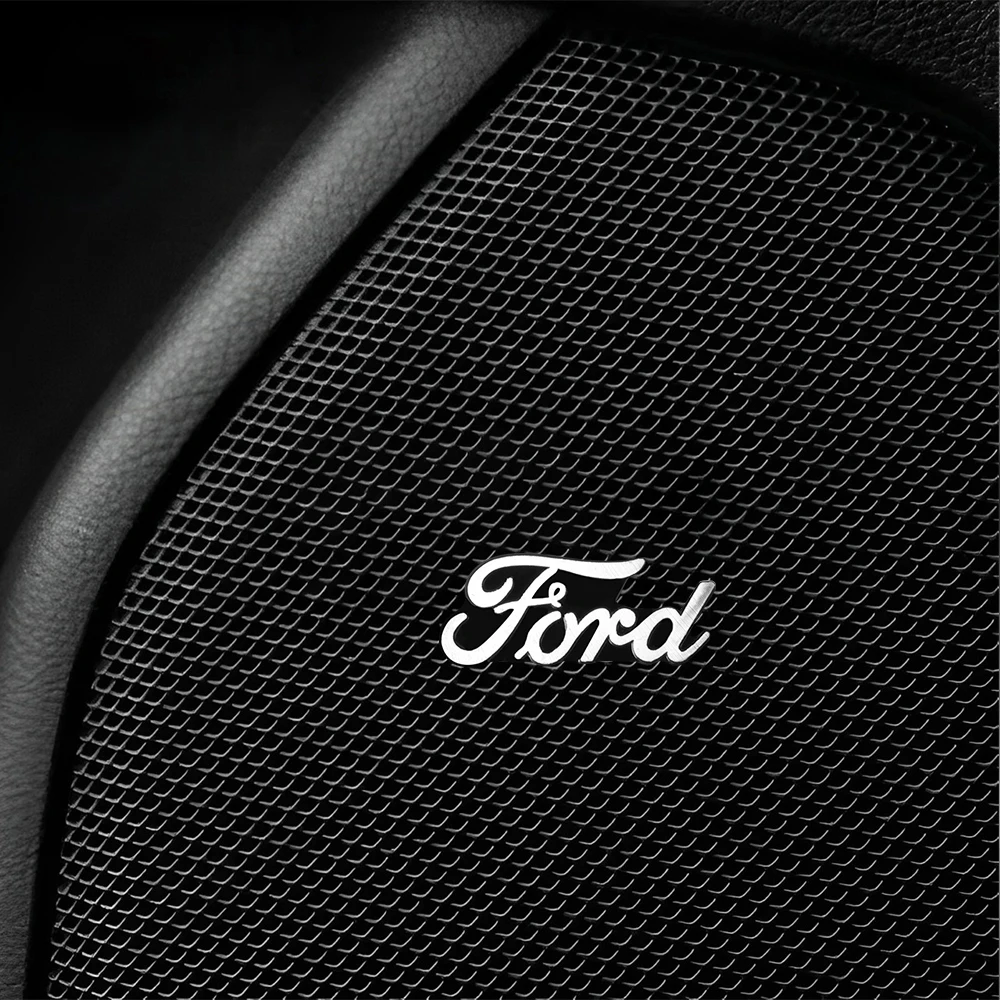 2/4Pcs Car Sudio Speaker Badge Stereo Emblem Sticker Styling Accessories For Ford Focus Mk2 MK3 MK7 Fiesta Ranger Mustang STLine view 6