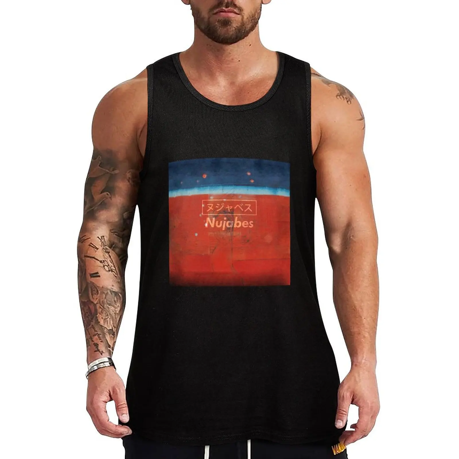 

Nujabes Modal Soul ヌジャベス Tank Top running shirt underwear gym clothes men Men's singlets summer clothes for men