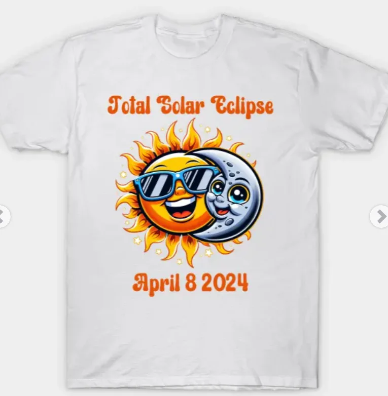 Camiseta Eclipse 2024 Total Solar April 8