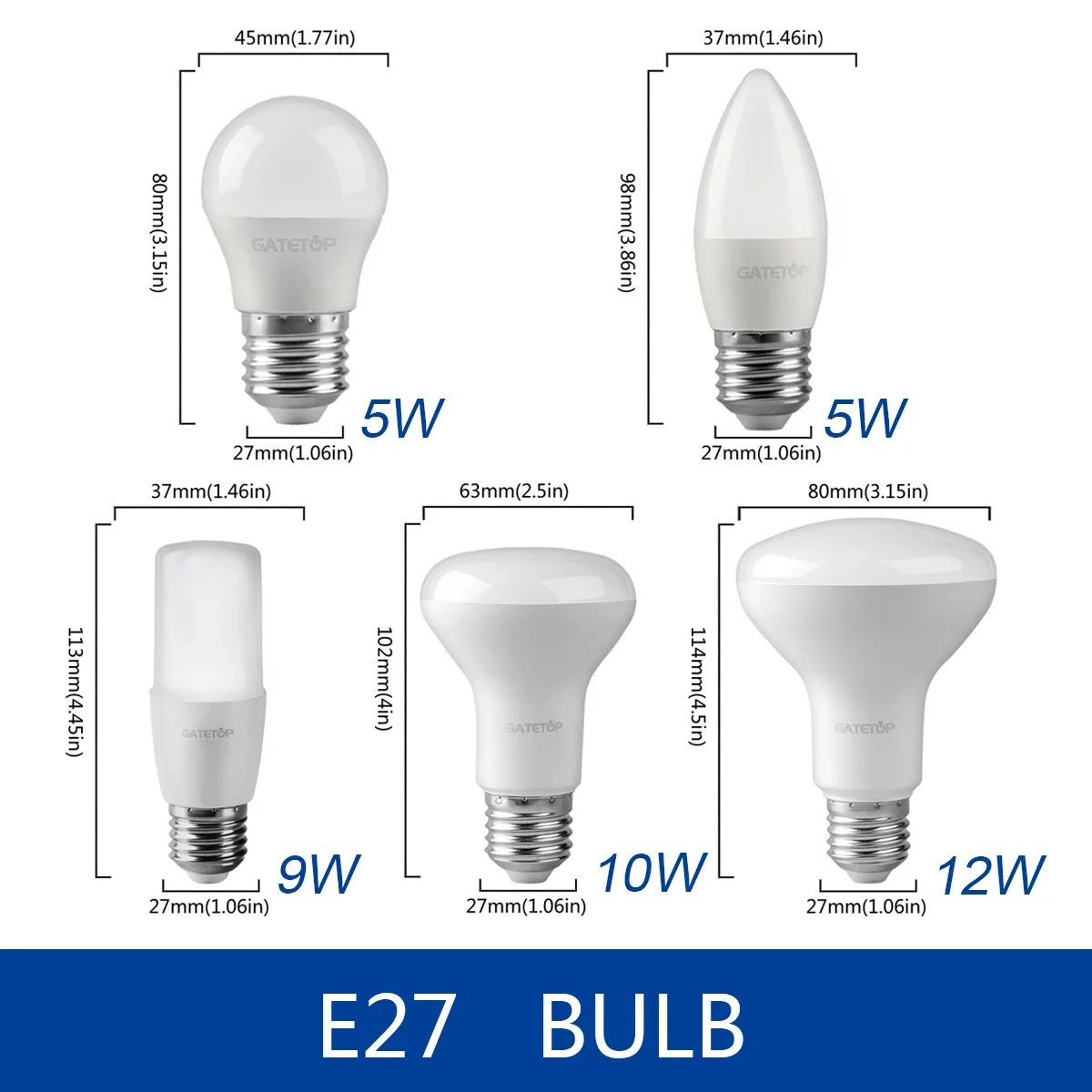 4 teile/los e27 LED-Lampen Lampen AC 220V smd2835 5w 10w 12w 18w 24w Lampada LED-Glühbirnen Wohnzimmer nach Hause Innen LED Bombilla