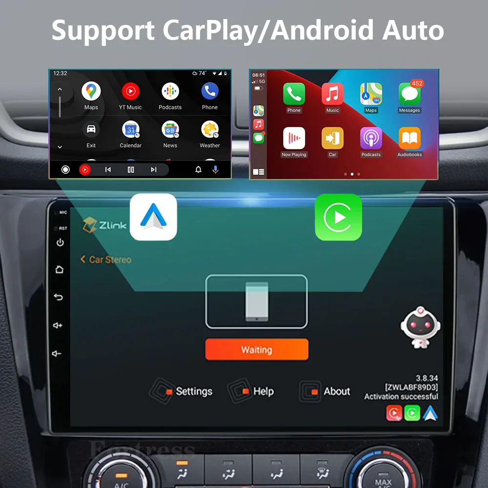 Vtopek 2 Din Android 16 Car Radio for Nissan J11/Qashqai X-Trail/Rogue/Dualis 2013-2021 Multimedia Player Carplay DVD Head Unit