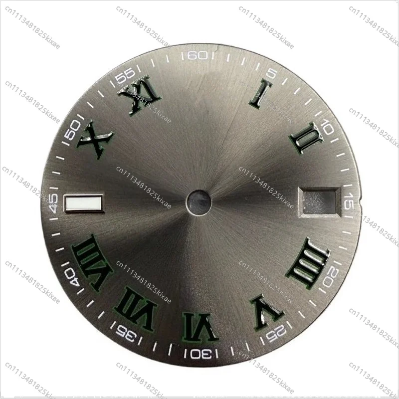 For Watch Accessories Dial 28.5MM Green Luminous Dial for Nh35 Movement