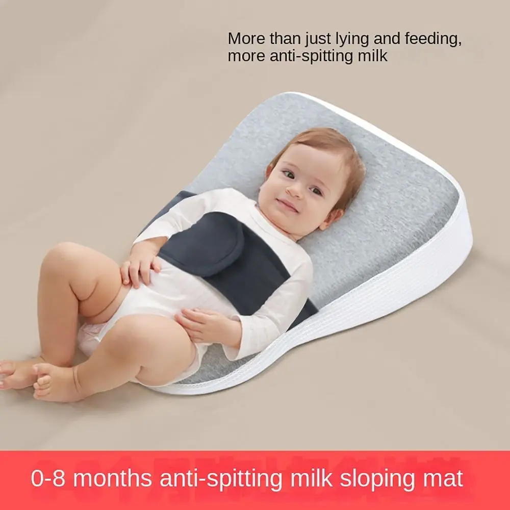 15 ° Slope Design Baby Wedge Pillow Anti Spit Milk Nursing Anti Roll Infant Reflux Supportor Helps Sleeping Nursing Pillow