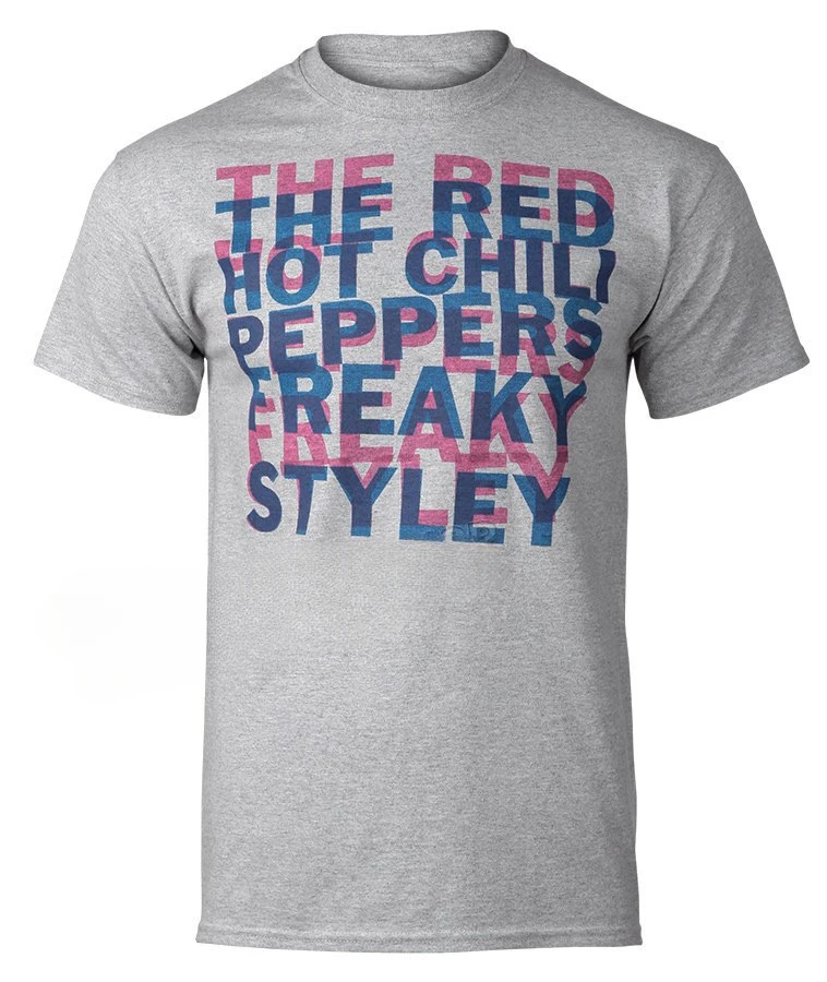 Y2k Red Hot Chili Peppers - Rock Short Sleeve American Streetwear Letter T-Shirt for Men Women