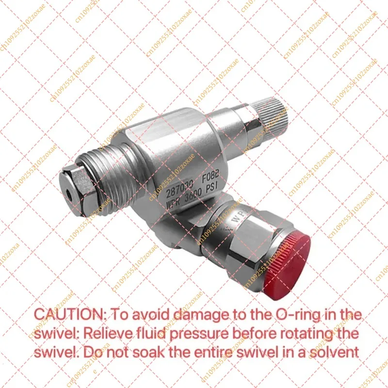 1PCS 287030 Swivel Joint Shut-off Valve, 7/8 Inch 180 Degree Thread Adapter for Airless Paint Sprayer Gun, Replacement Part