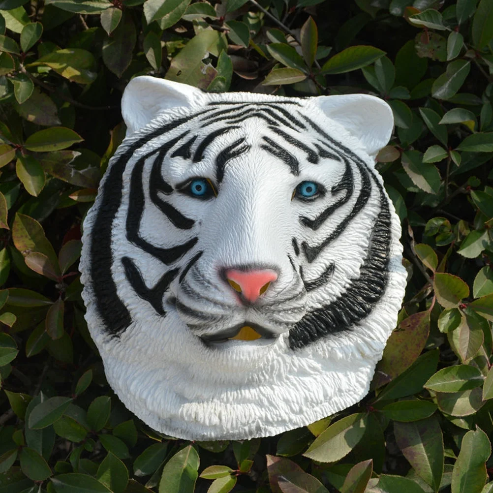 

1pc Lifelike Tiger Headgear Exquisite 3D Digital Printing Masquerade Party Costume Prop Vivid Animal Face Cover Dress Up