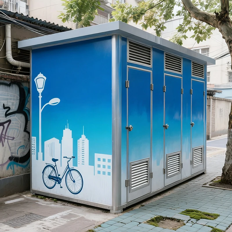 Portable Toilet Mobile Restroom Cabin for Construction Workers Events Public Parks Campgrounds RV Areas Rental Site Use